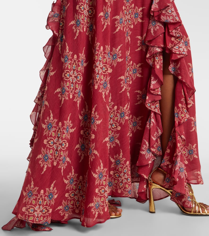 Printed maxi skirt