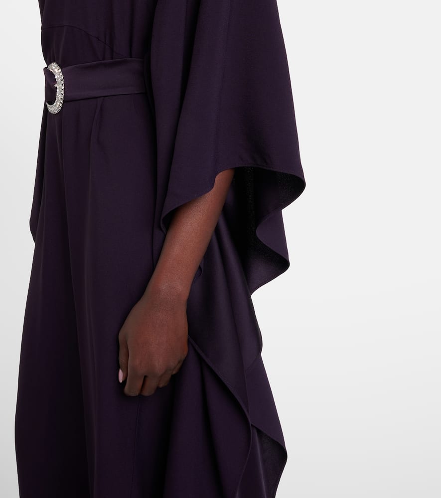 Fitzgerald open-back crêpe cady kaftan