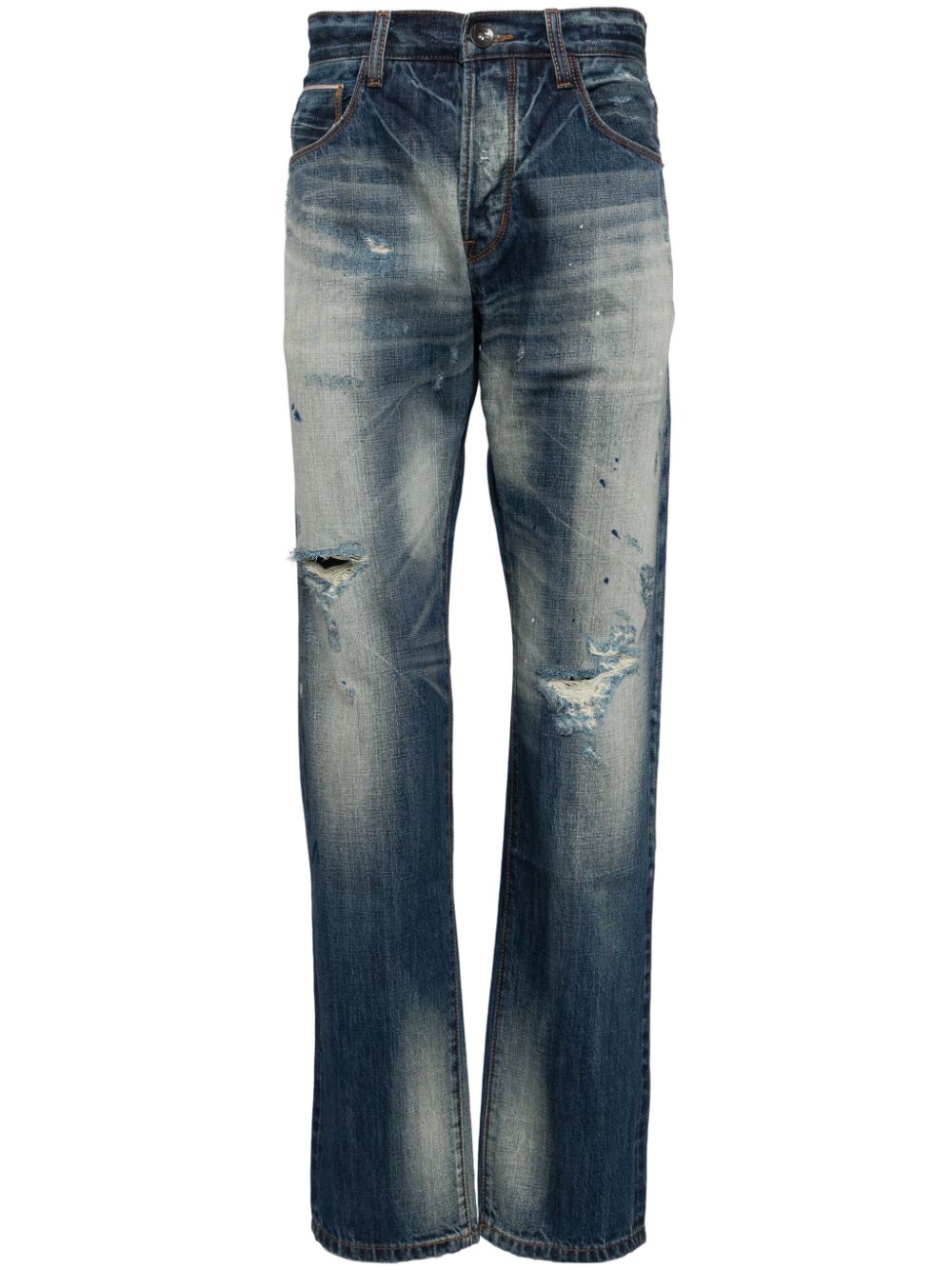 The Wallace straight-leg jeans - Blue