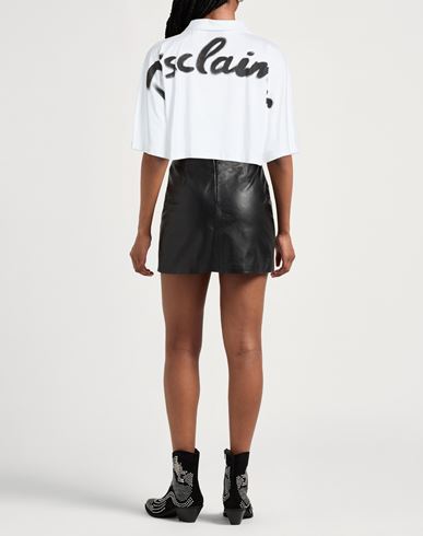 Woman Polo shirt White Size L Cotton