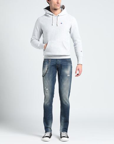 Man Jeans Blue Size 33 Cotton, Elastane