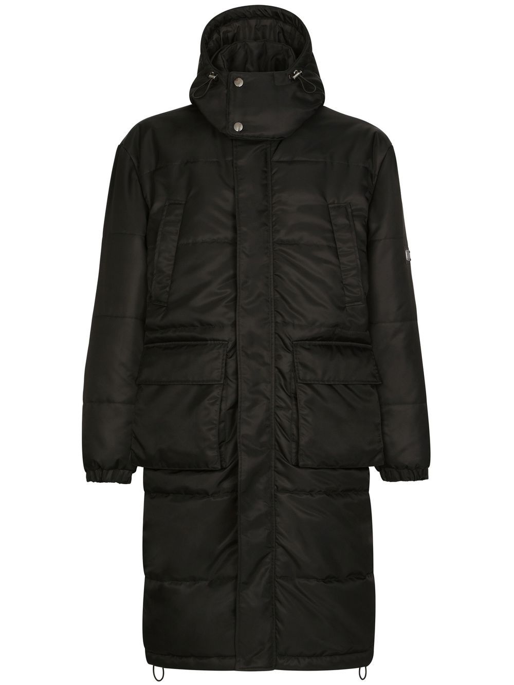 DG Essentials hooded padded coat - Black