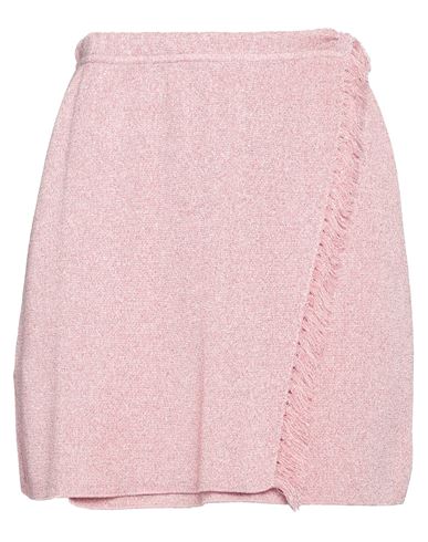 Woman Mini skirt Pink Size 4 Viscose, Metallic fiber, Nylon