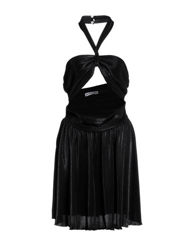 Woman Mini dress Black Size 8 PES