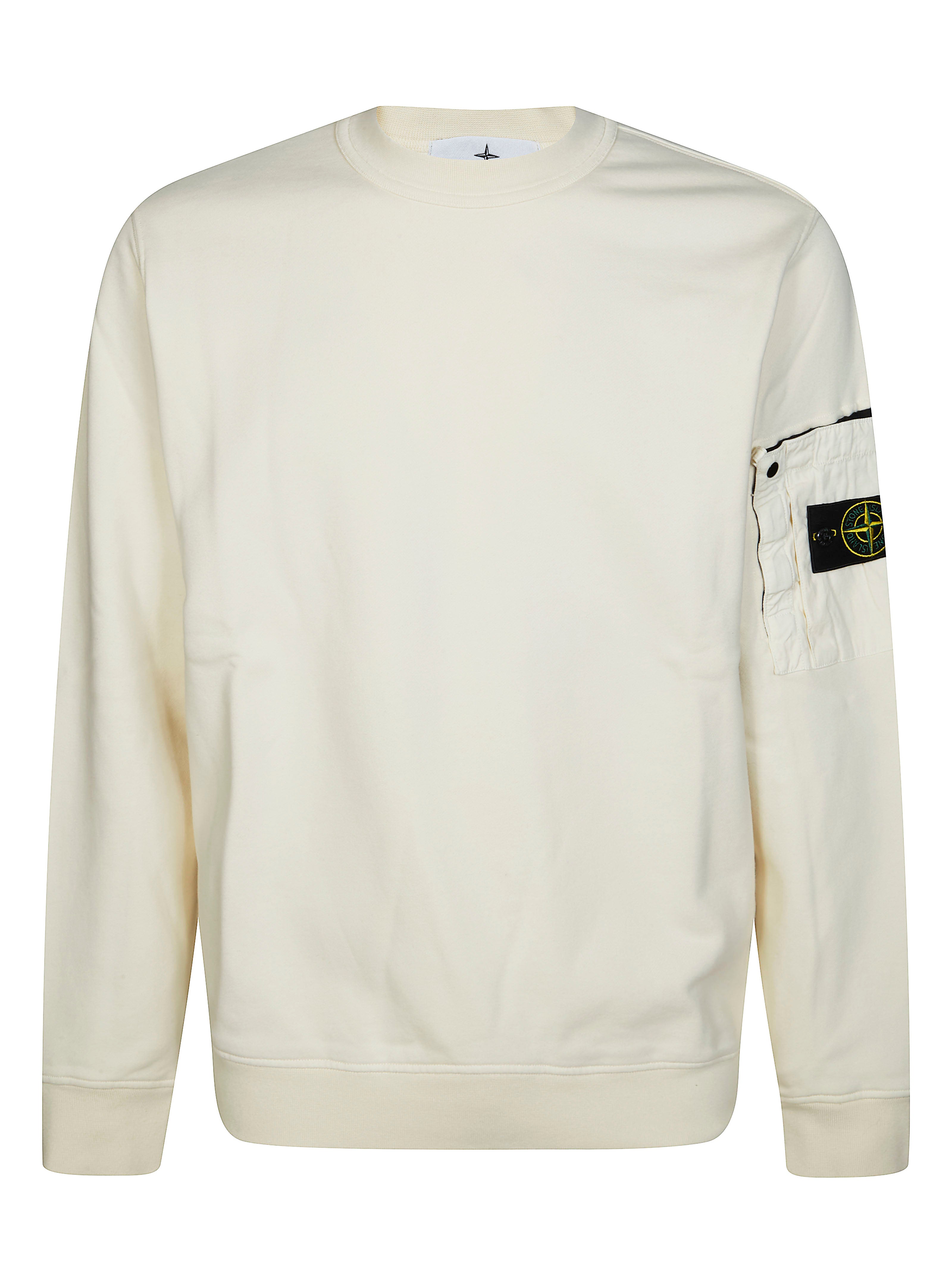 Regular-fit Crewneck Sweatshirt with Seasonal Pocket COTTON FLEECE