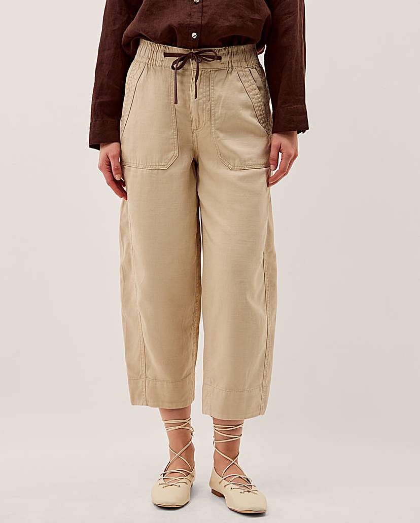 Monsoon Megan Cropped Barrel Trouser