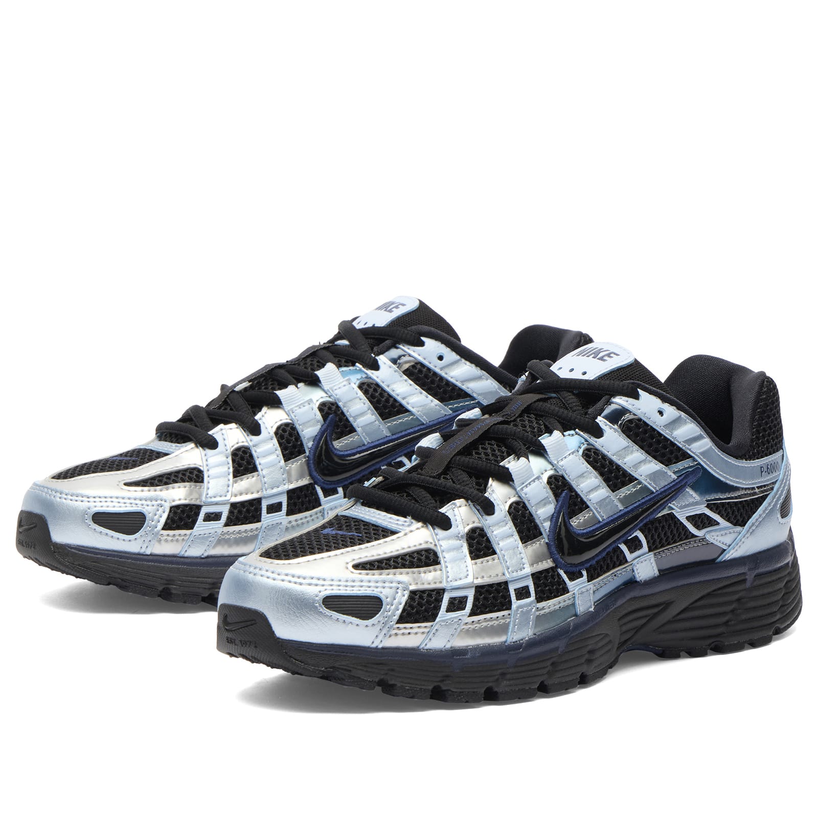Women's P-6000 Sneaker Black/Blue/Silver
