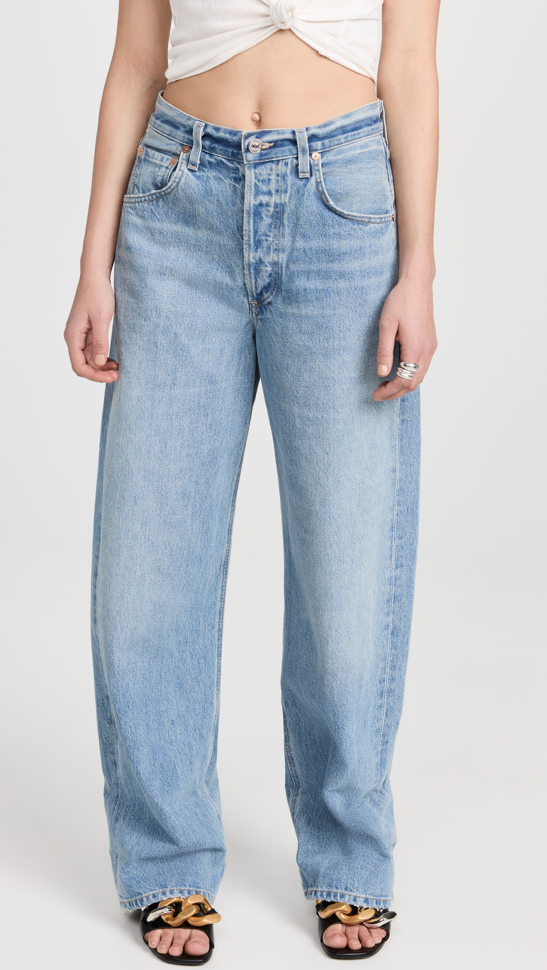 Ayla Baggy Cuffed Crop Jeans