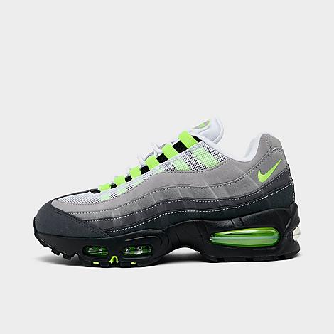 Women's Air Max 95 Big Bubble Casual Shoes in Black/Neon Yellow/Anthracite