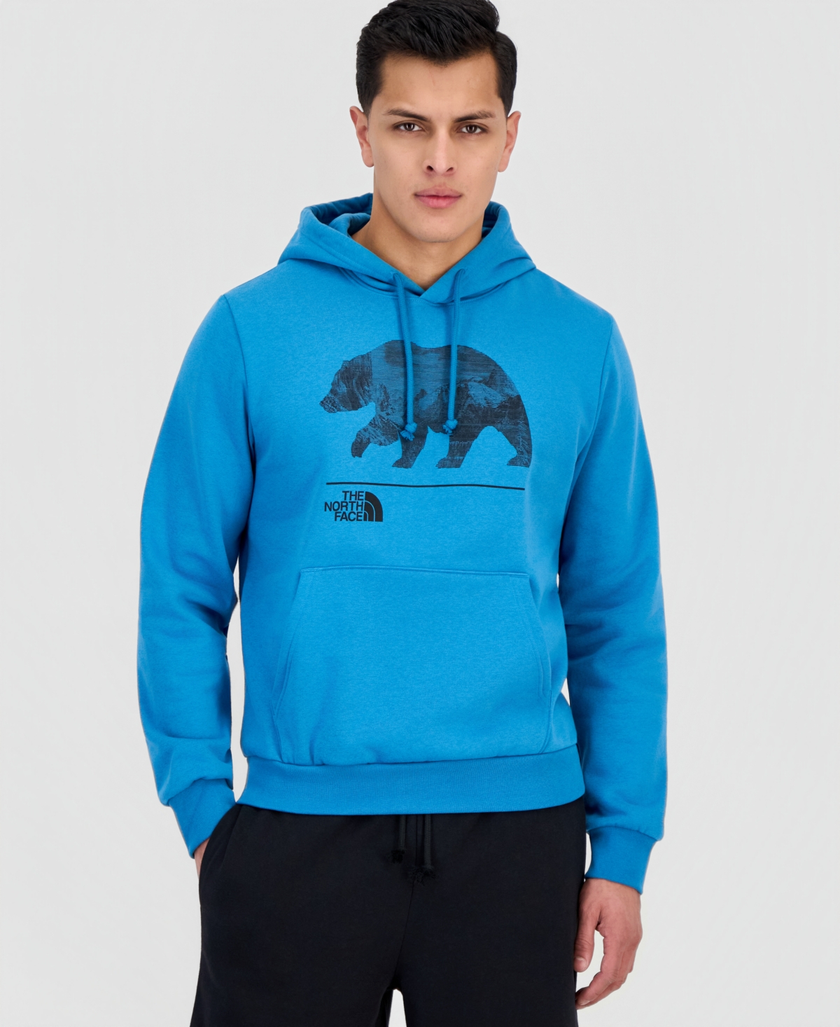 Men's Evolution Mountain Bear Hoodie - Digital Steel