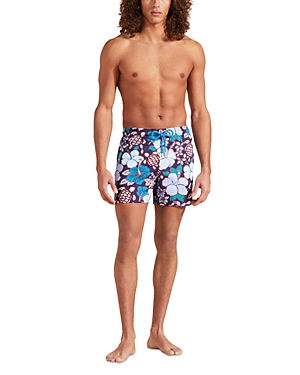 Moorea Tropical Turtles Stretch Swim Trunks