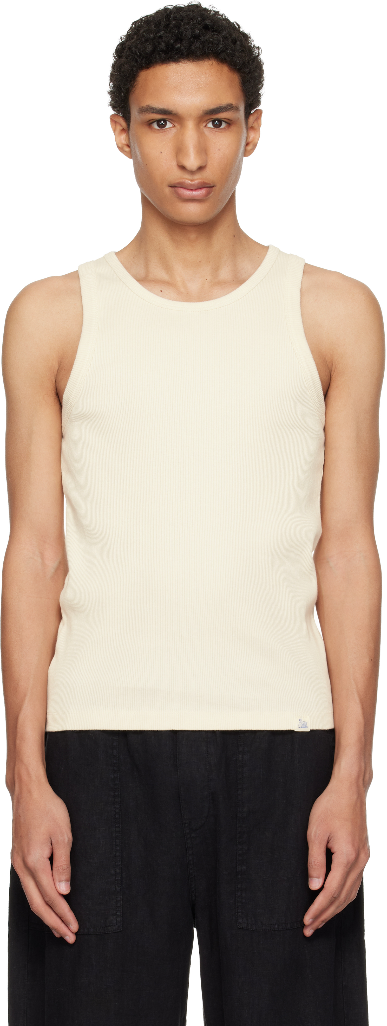 Off-White Iconic Ribbed Cotton Tank Top