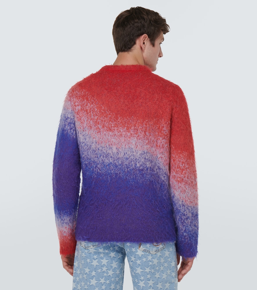Gradient mohair-blend sweater