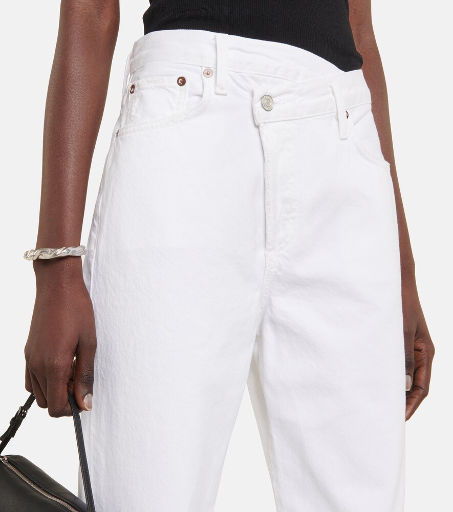 Criss Cross high-rise straight jeans