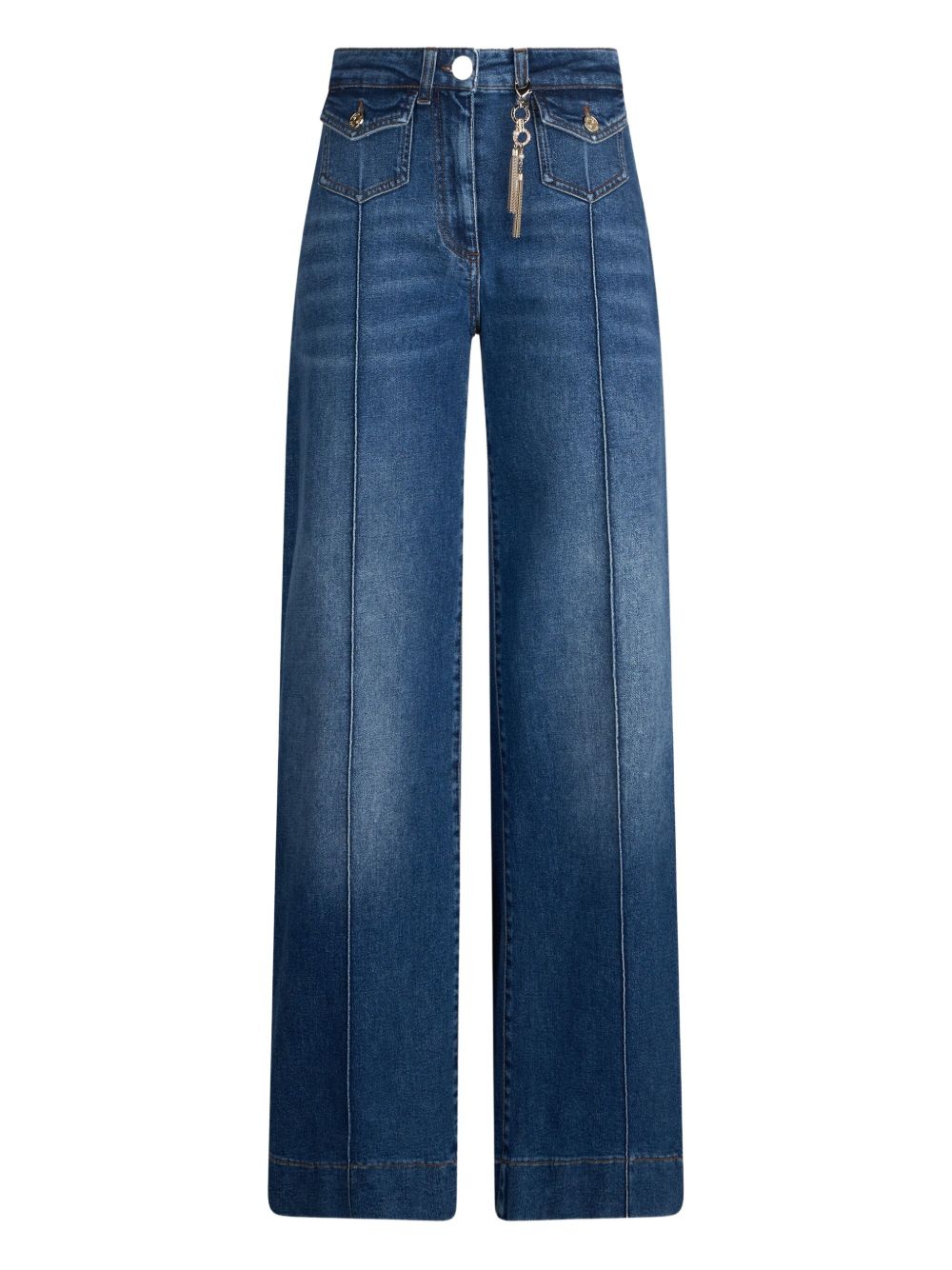 Ironed-pleat jeans - Blue