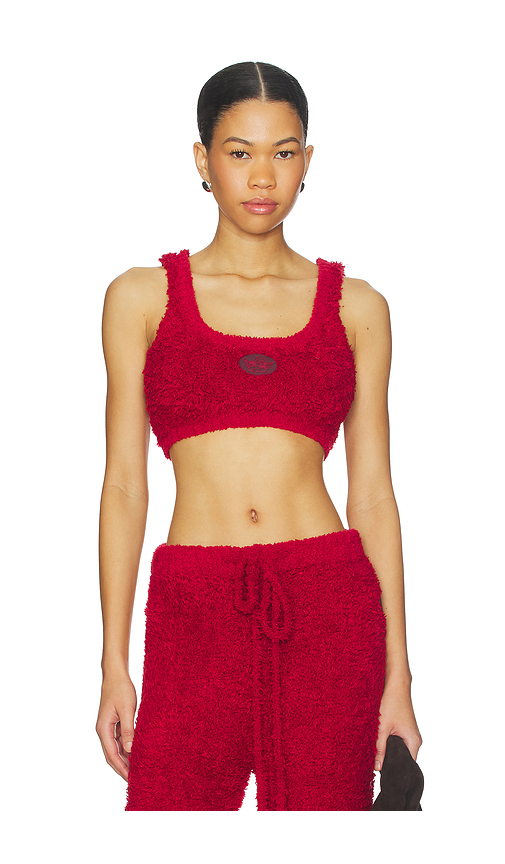 Boys Lie Lucy Cozy Bralette in Red. M/L. Also in XL/XXL