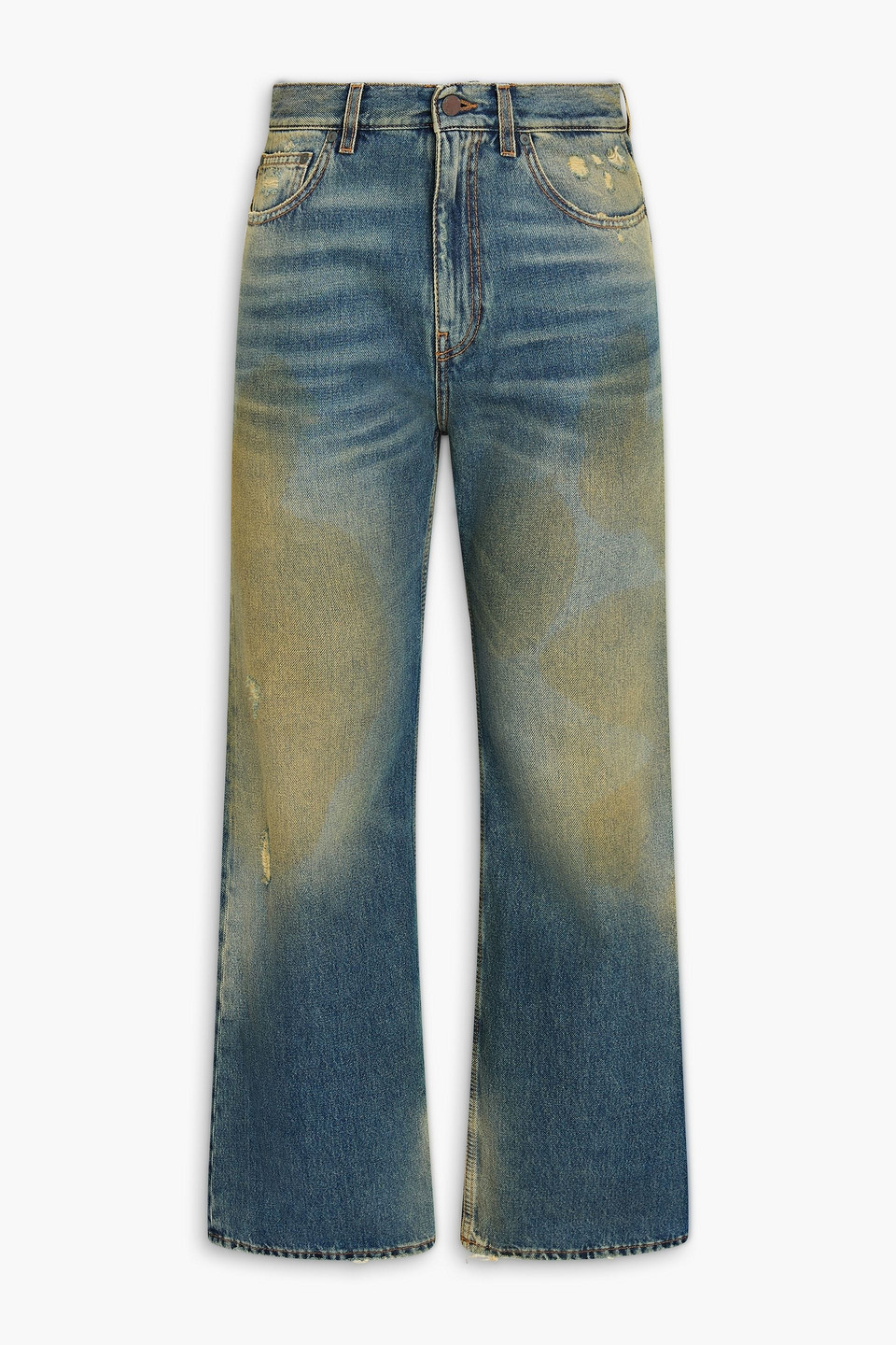 Distressed denim jeans - Blue - 36