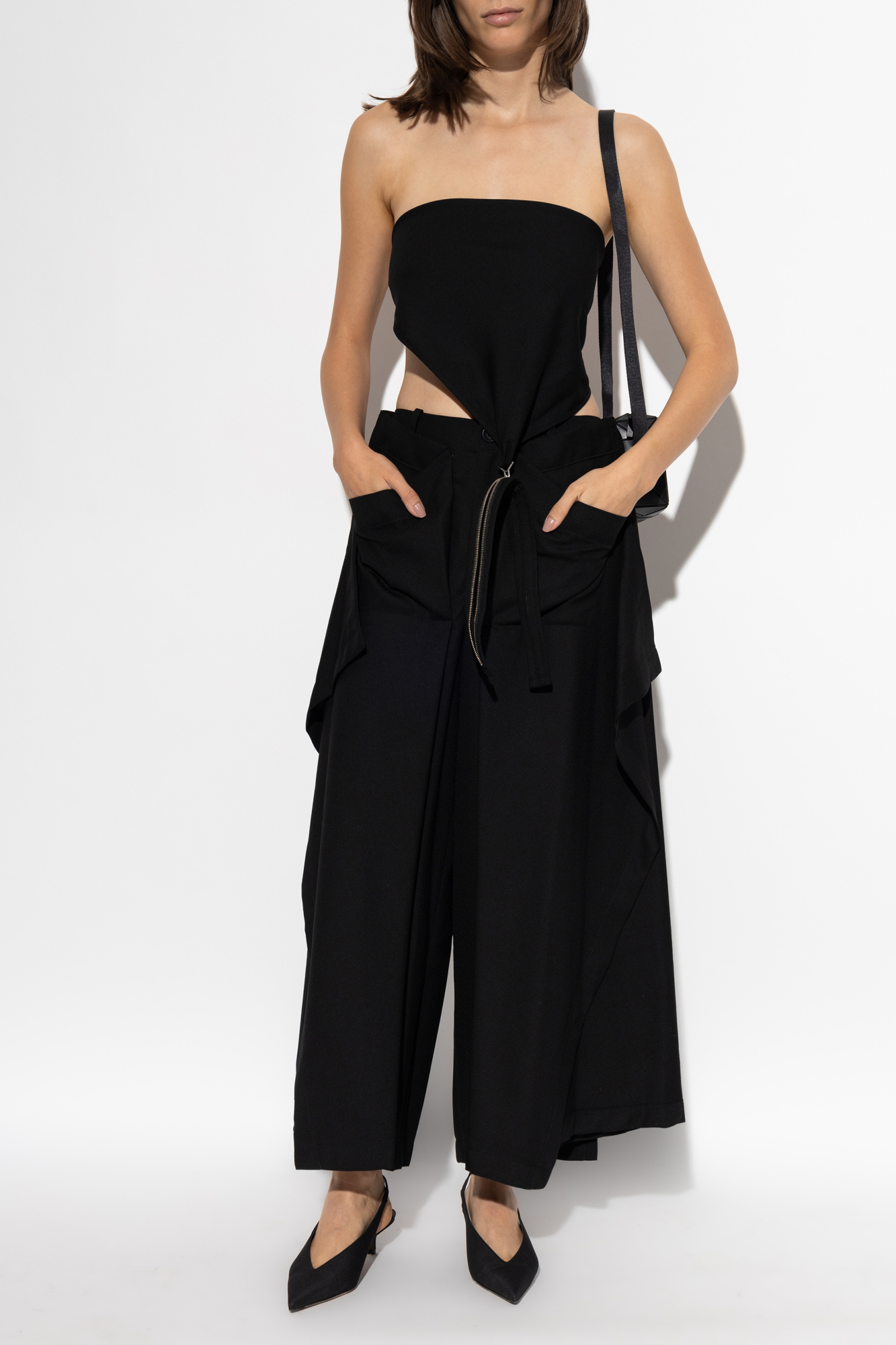 Top With An Open Back, Women's, Black