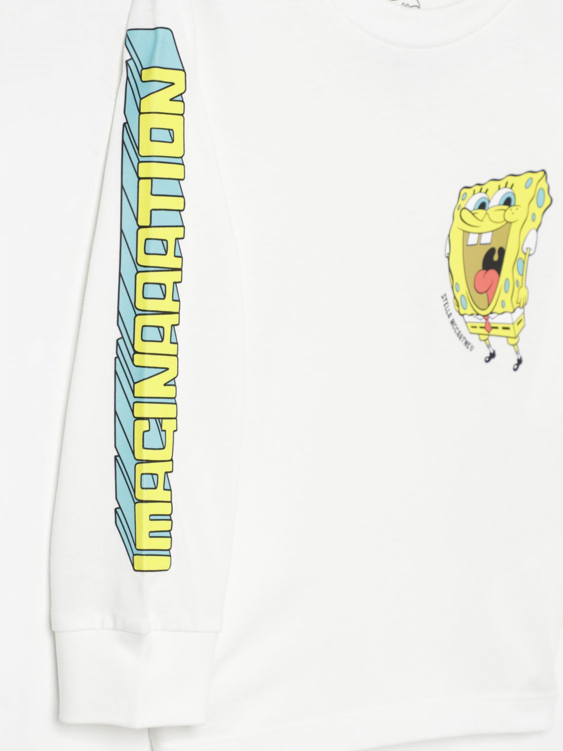 Cartoon-print T-shirt - White