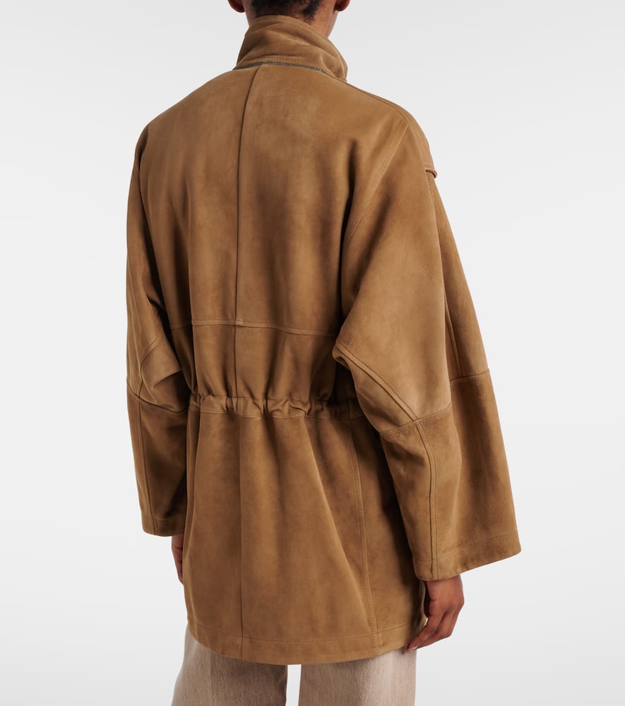 Suede field jacket