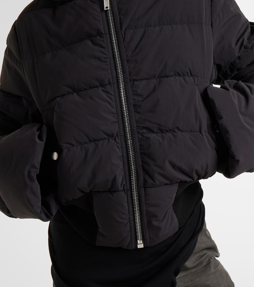 Hooded down jacket