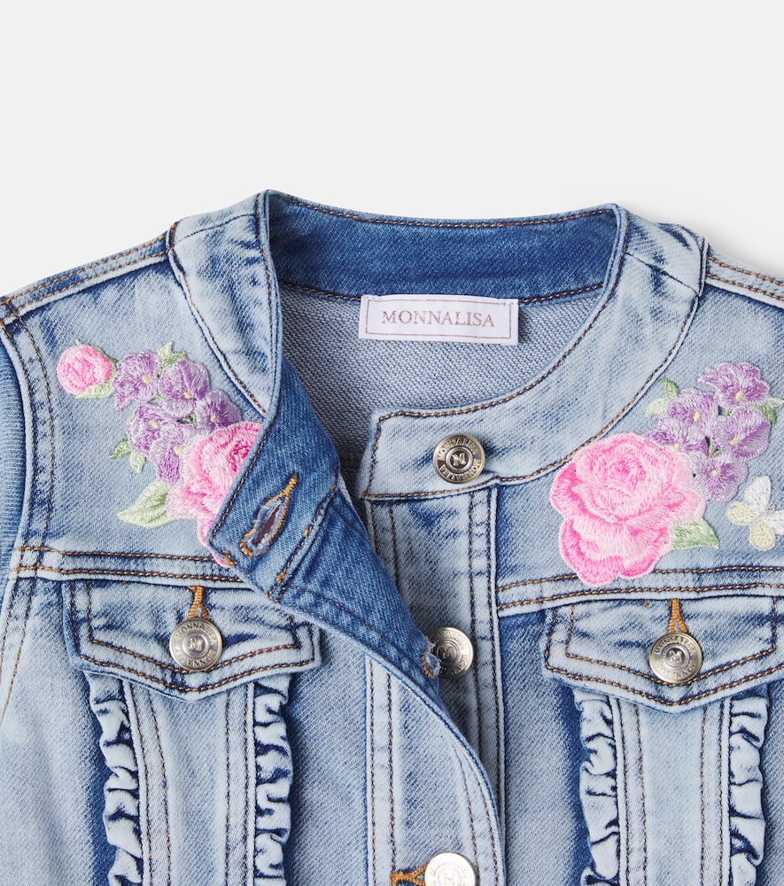 Embroidered denim jacket