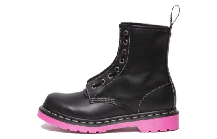 (WMNS) 1460 Wanama Leather Jungle Zip Boots 'Black Pink