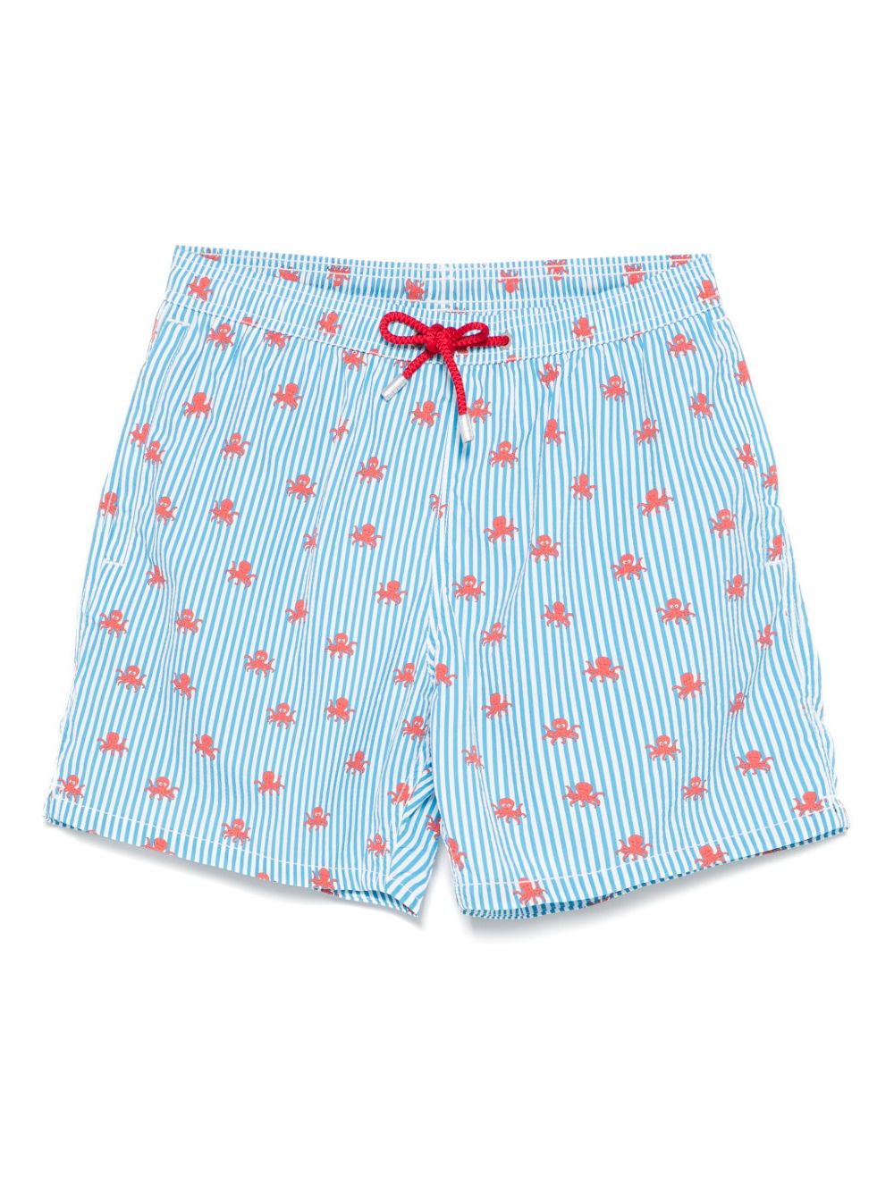 Octopus-motif swim shorts - White