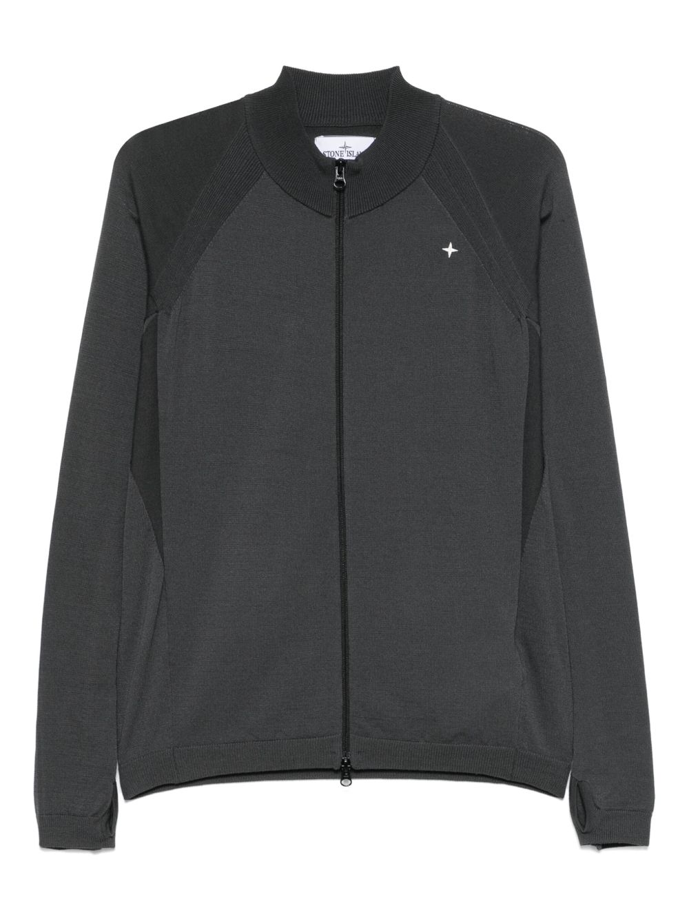 Stone Island zip-up cardigan - Grey