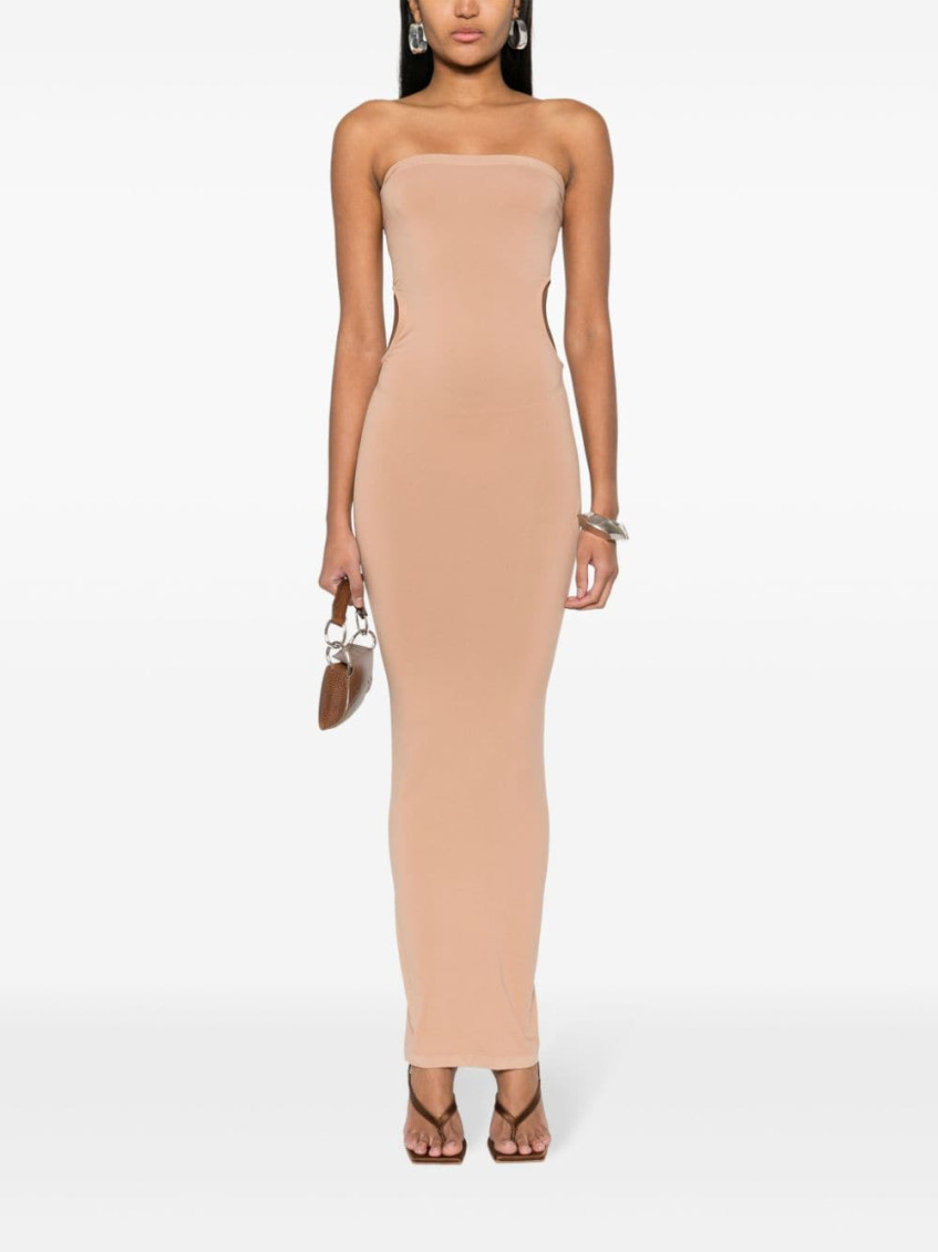 Fatal cut-out midi dress - Neutrals