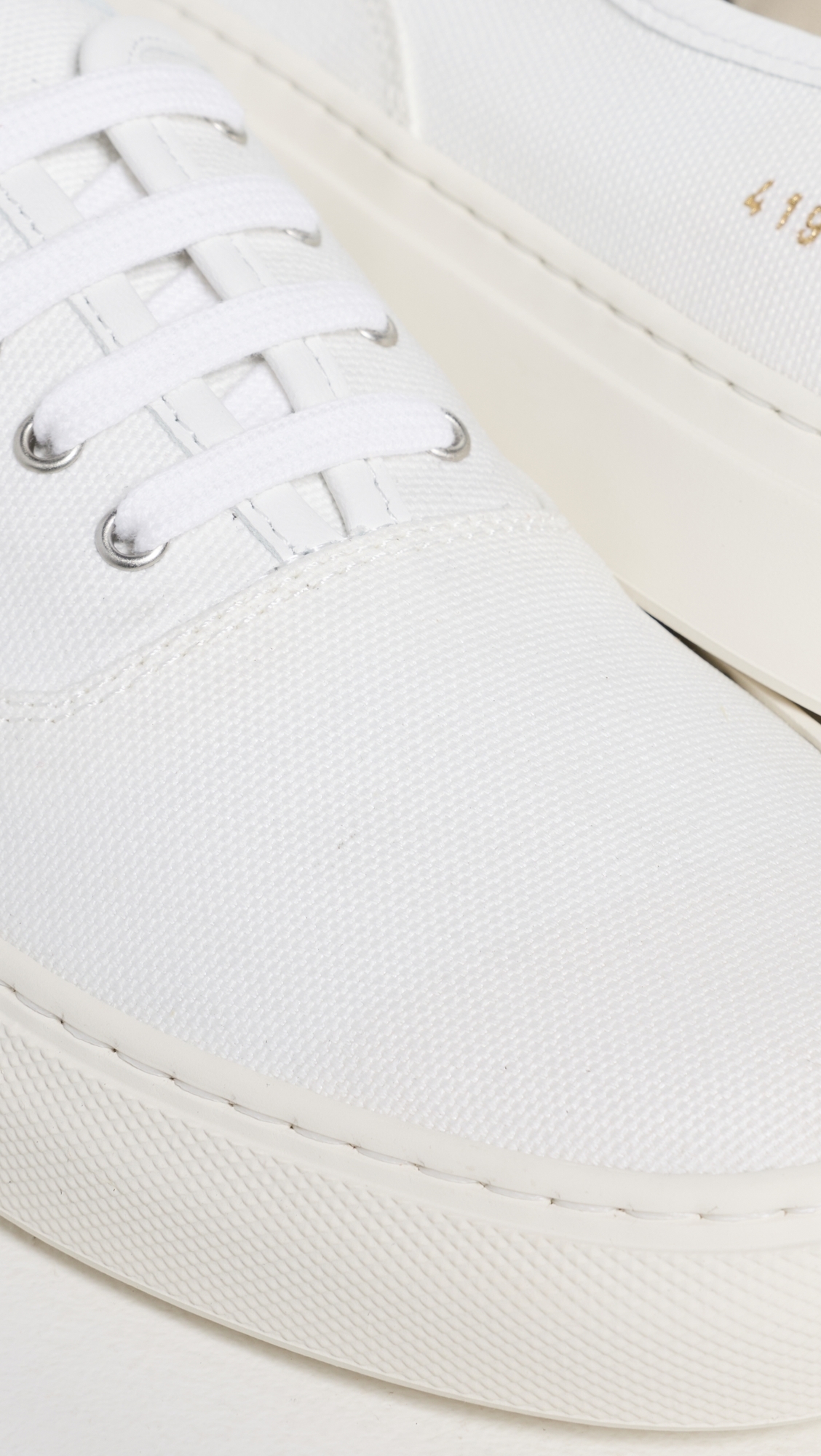 Four Hole Slip On Sneakers White