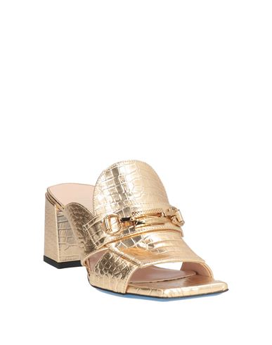 Woman Sandals Gold Size 5 Leather