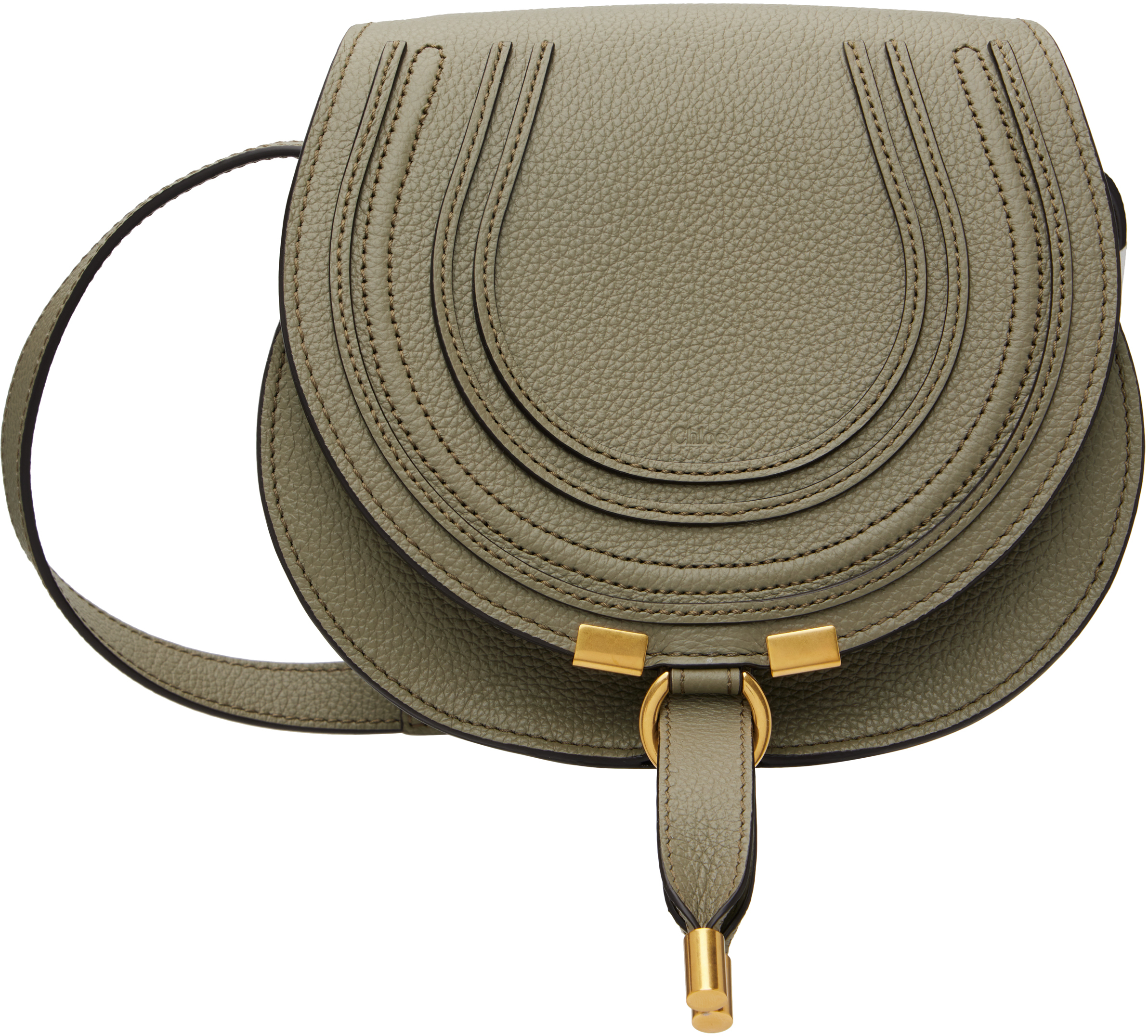 Taupe Small Marcie Saddle Bag