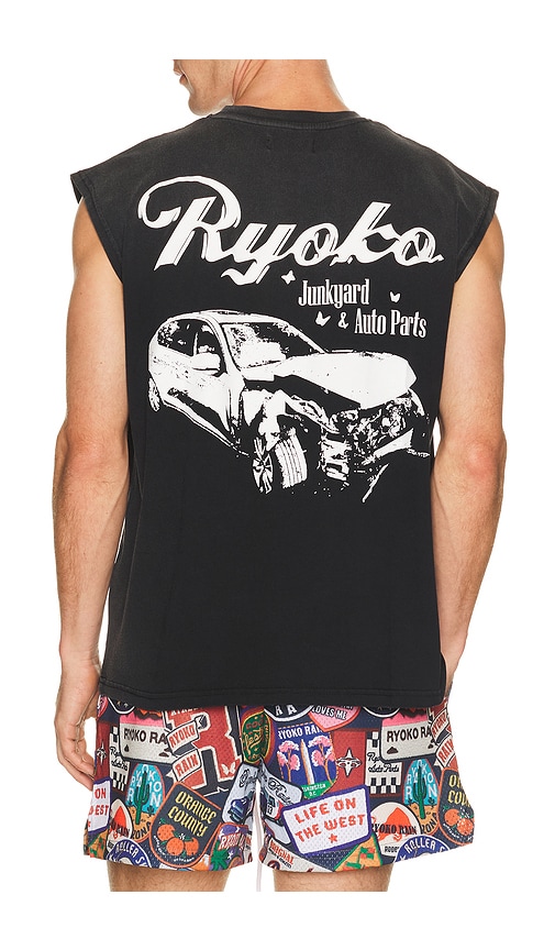 Ryoko Rain Auto Parts Sleeveless Tank in Black. M. Also in S, L, XL/1X