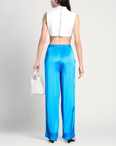 Woman Pants Azure Size M Viscose, Elastane