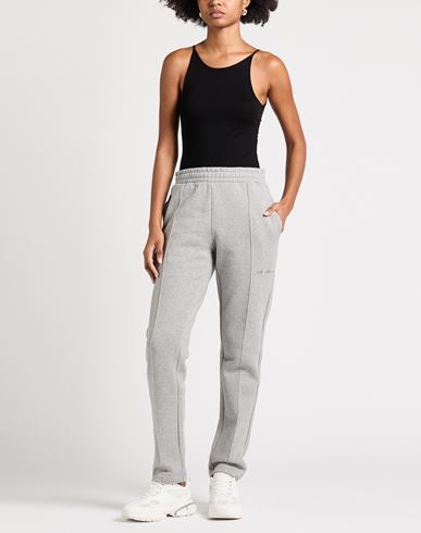 Woman Pants Light grey Size 4 Cotton