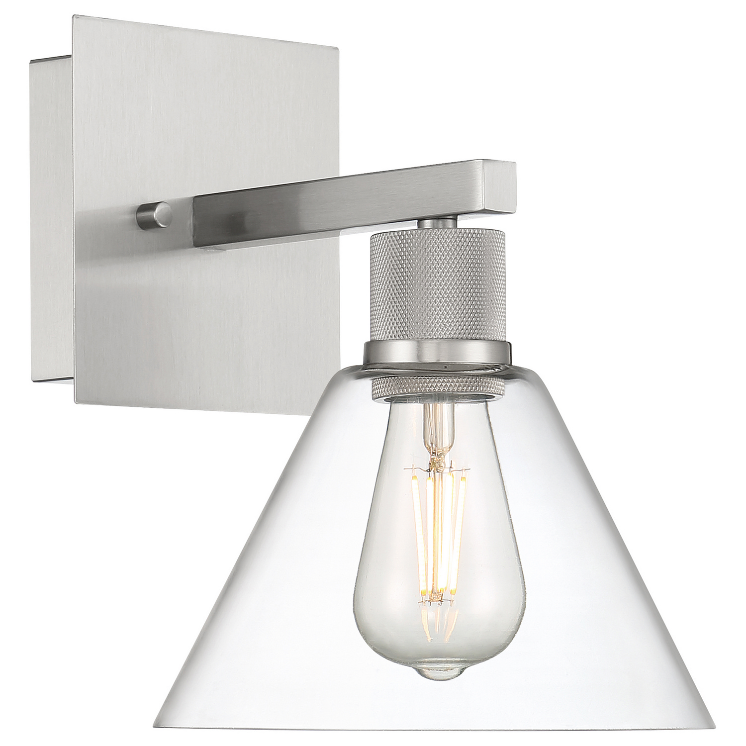 Brushed Steel LED Wall Sconce from the Port Nine Martini Collection