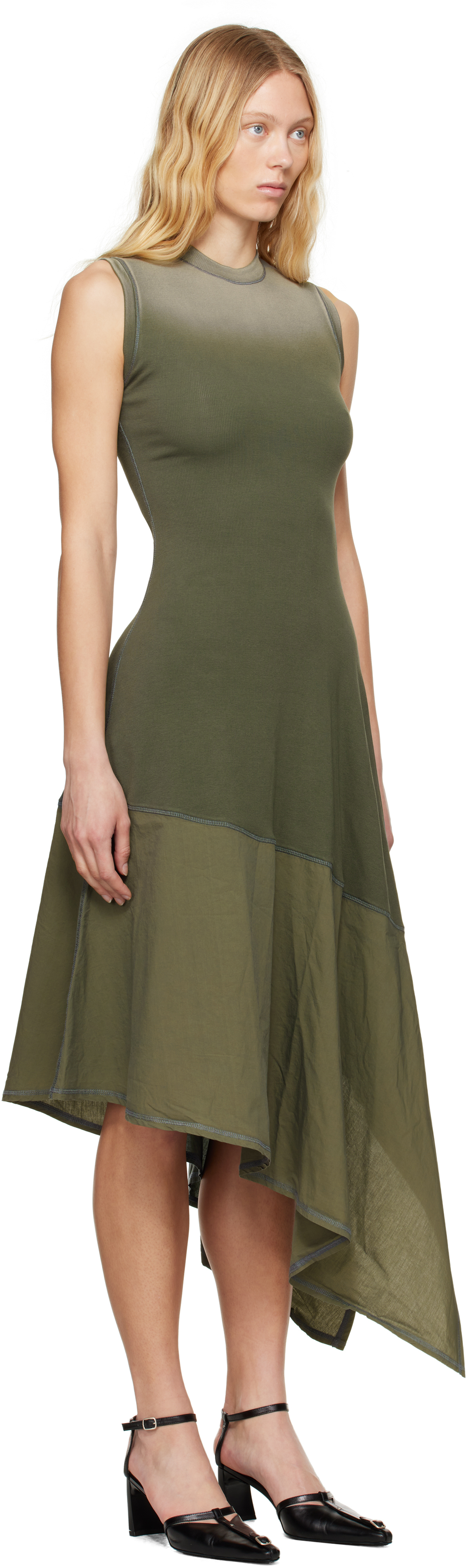 Diesel Green D-Elicy Midi Dress