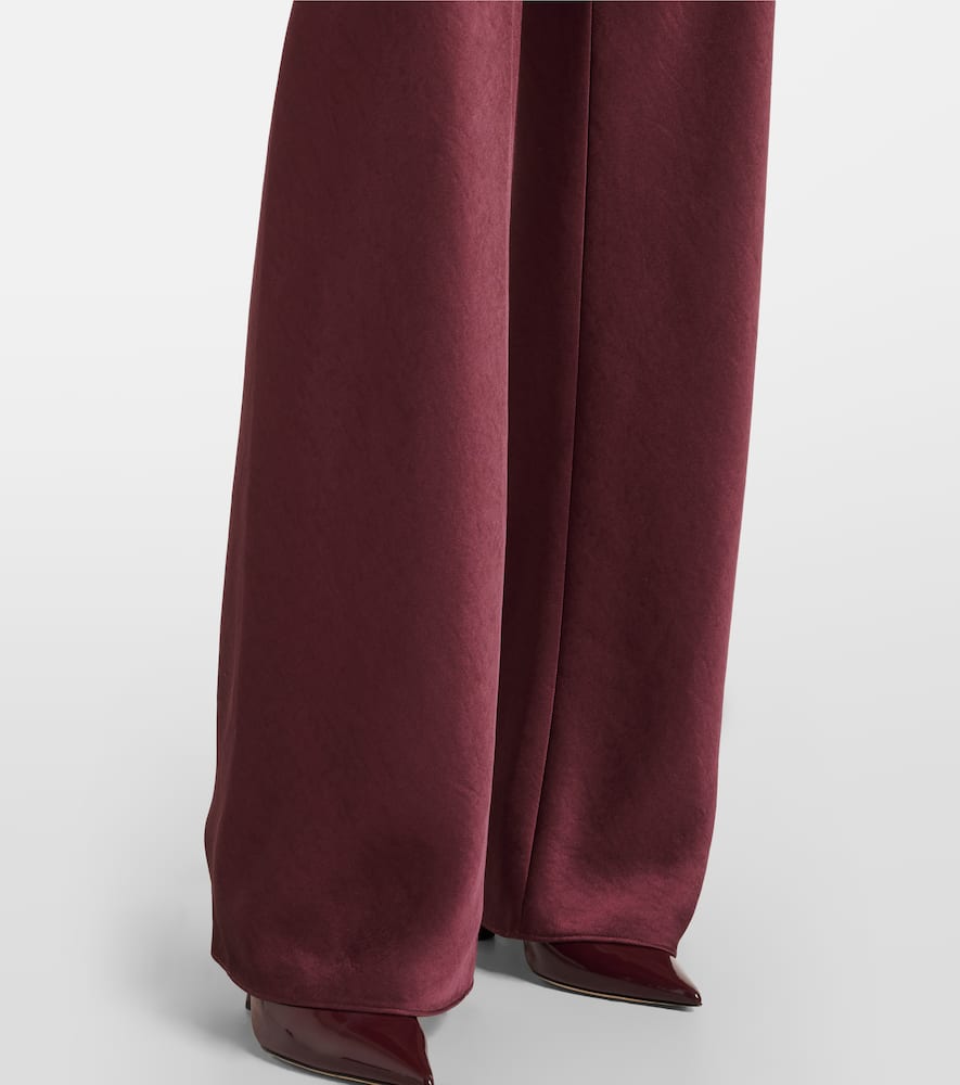 Draped satin top