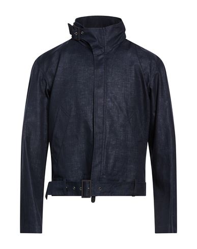 Man Jacket Navy Size 36 Linen, Polyester