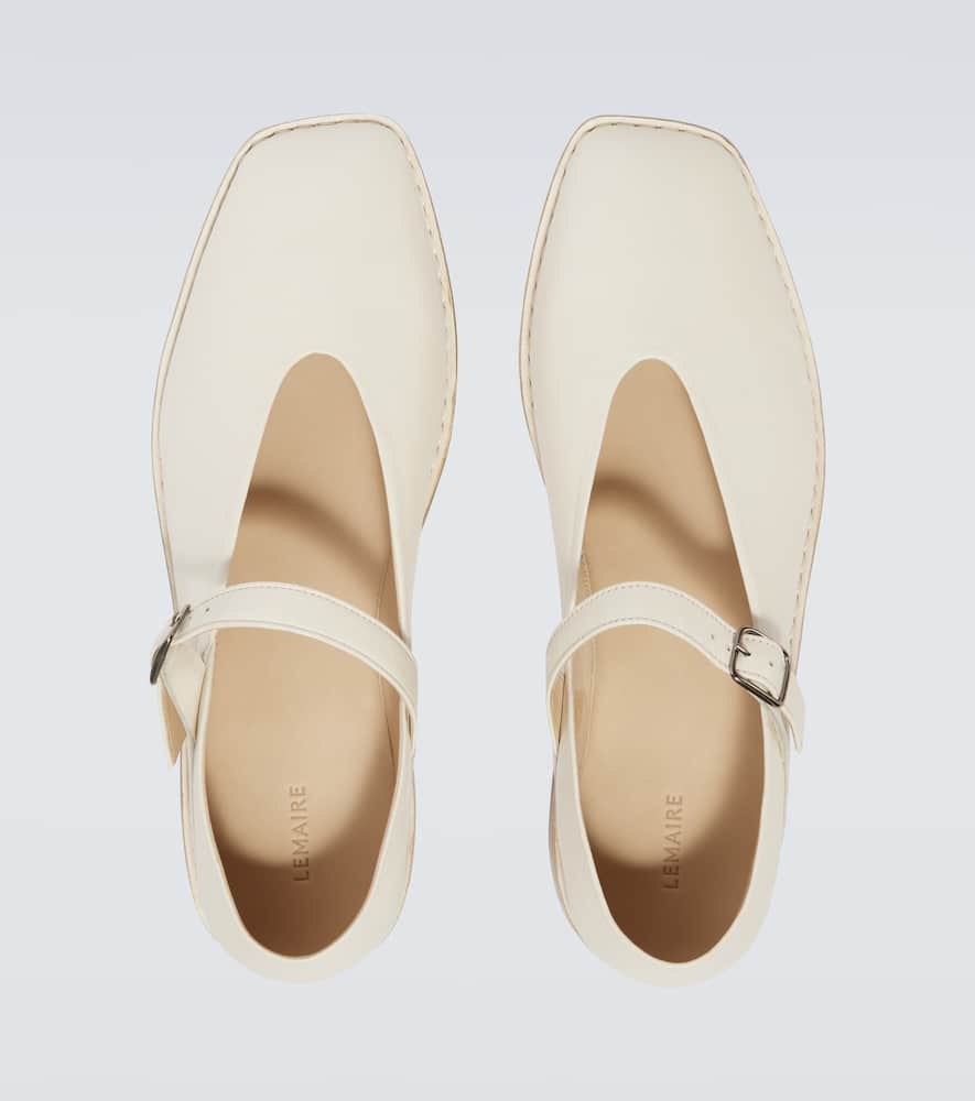 Leather Mary Jane flats