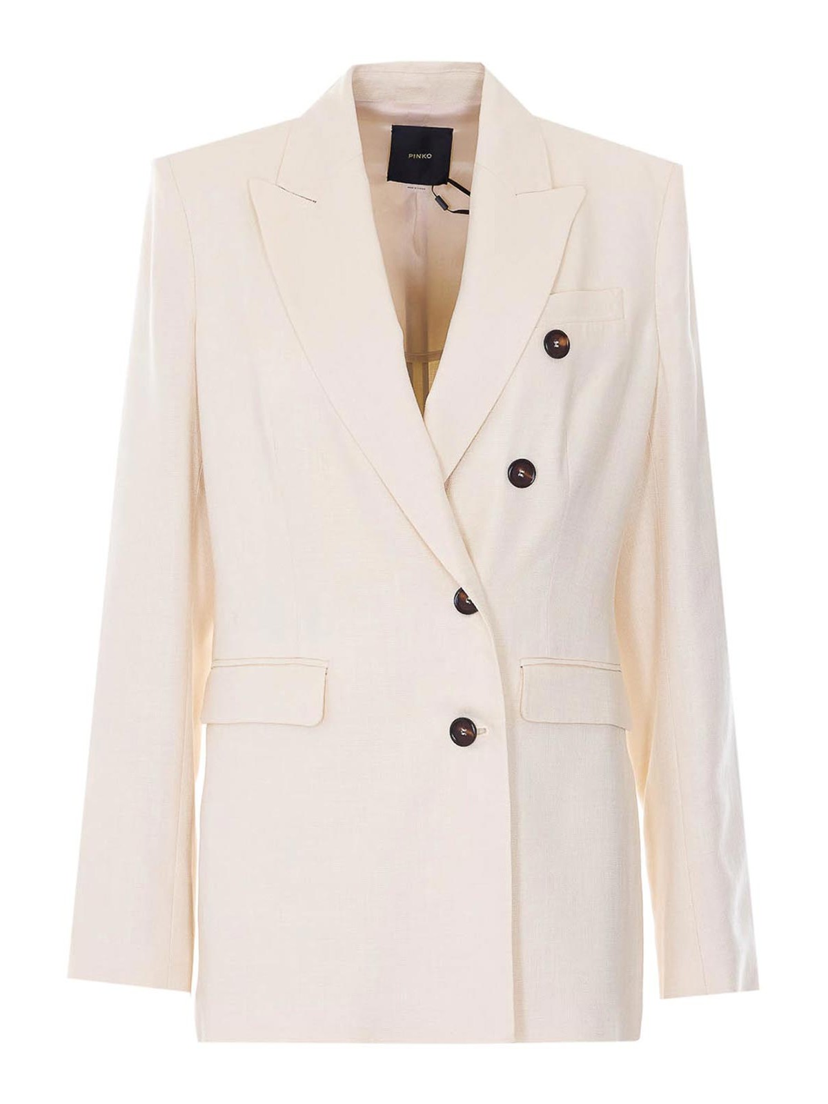 Double-breasted jacket with pockets - 36