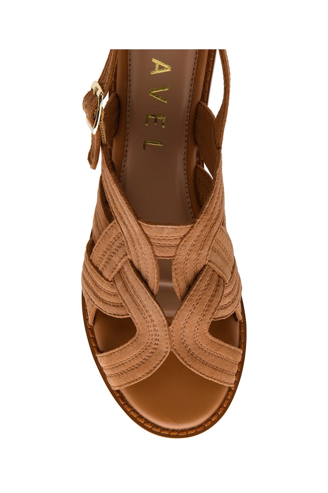 Ravel 'waren' Leather Ankle-Strap Sandals In Tan