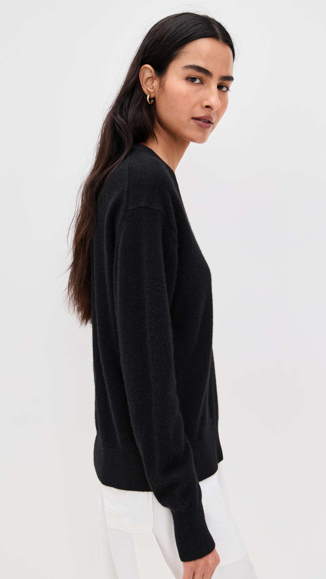 Cashmere V Neck Pullover Black