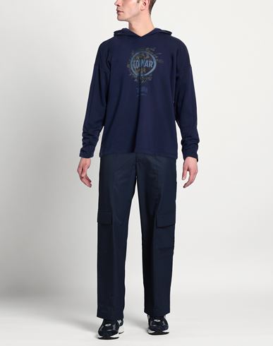 Yosuke Aizawa Man Sweatshirt Navy Size M Cotton, Polyester