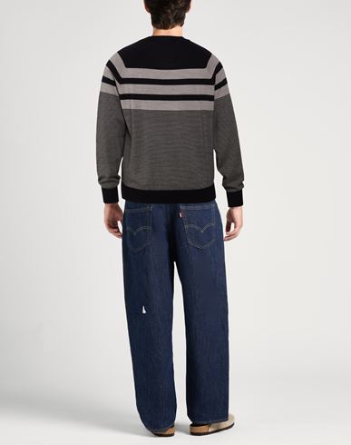 Man Sweater Navy Size L Acrylic, Virgin Wool