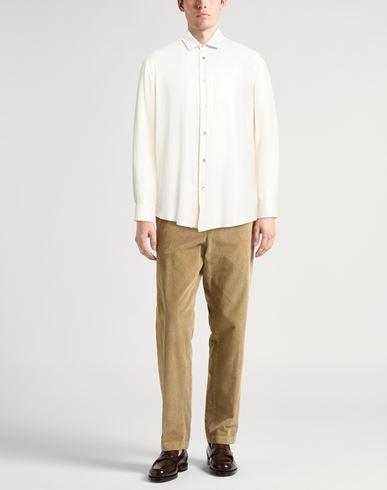 Man Shirt Beige Size 15 Polyester
