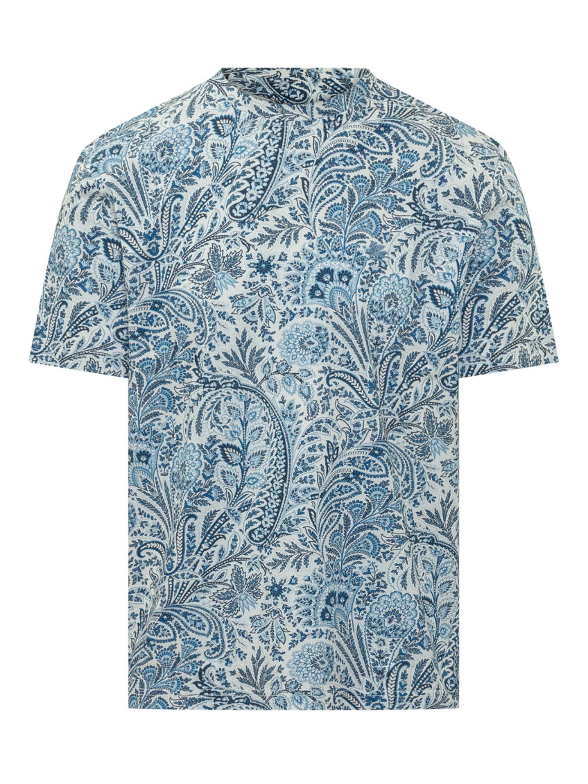 Light Blue Printed T-Shirt