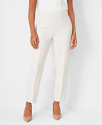 Ann Taylor The Side Zip Ankle Pant in Fluid Crepe