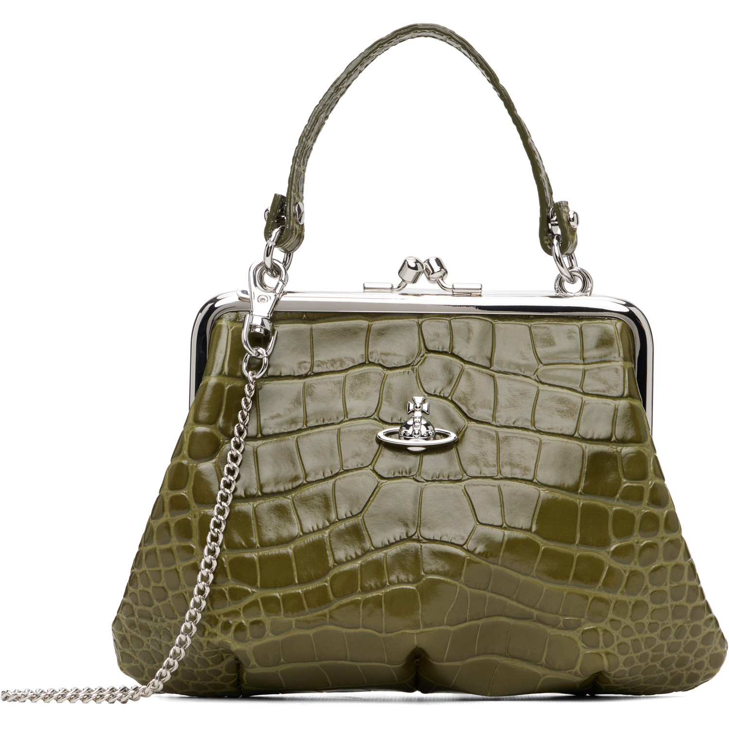 Khaki Granny Frame Bag